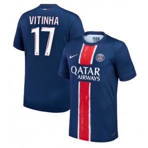 Paris Saint-Germain Vitinha #17 Hjemmebanetrøje 2024-25 Kort ærmer